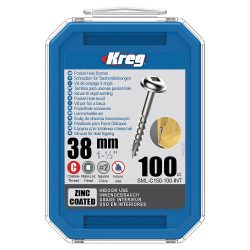 Kreg Pocket-Hole Screws Zinc Coated 38 mm - 100 pc