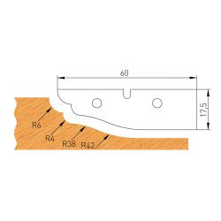 Profile Knife B 60x17,5x2mm pro F632-182