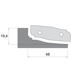 Profile Knife for F631 - type B, top