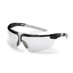 Varnostna očala Uvex i-3, prozorna leča, črno-siva