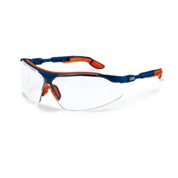 Varnostna očala Uvex I-VO, prozorna leča, modro-oranžna